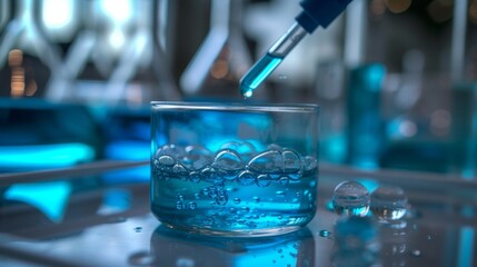 Glassware tools in medical research lab