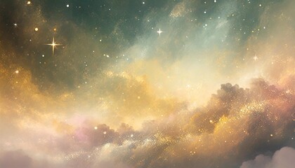 abstract illustration of outer space big beng cloud of stars galaxies in beautiful colors 4k wallpaper