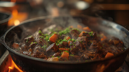 Fototapeta premium Beef Bourguignon Dish