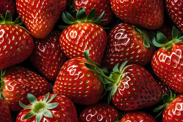 Close-up strawberries wallpaper, background