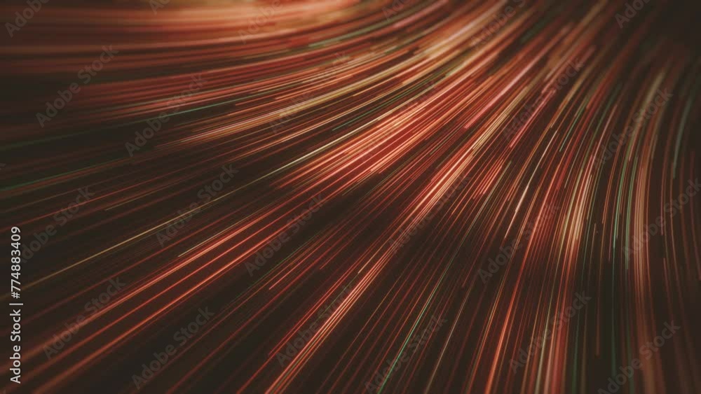 Poster abstract flowing lines background/ animation of an abstract background of flowing and streaming ligh