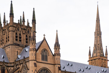Victorian architecture at the University of Sydney with Gothic style