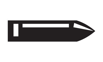 Bullet flying. fast motion flight icon