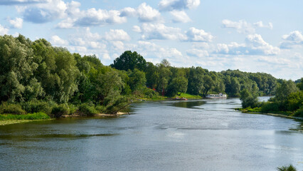 Desna river in Bryansk city, Russia