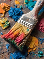 Fototapeta premium brush and paints