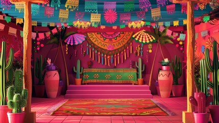 Vibrant Mexican Fiesta Wedding: Rich Textiles and conceptual metaphors of Rich Textiles