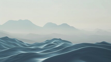 Desert Dreamscape: Wavy layers of simplicity evoking the vast and tranquil expanse of desert...