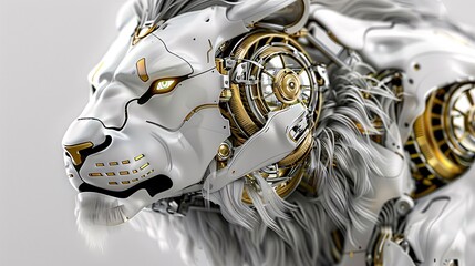 Fototapeta premium robot lion 