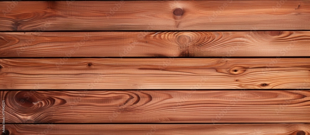 Poster close up view showcasing the intricate wood grain patterns on a wooden wall, adding warmth and textu