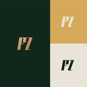 FZ logo design vector image