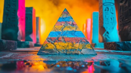 Legionary Legacy: Graffiti-Covered Pyramid Photo