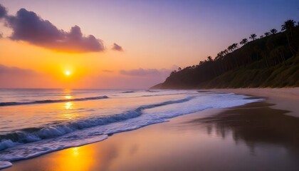 Fototapeta na wymiar sunset on beach (27)