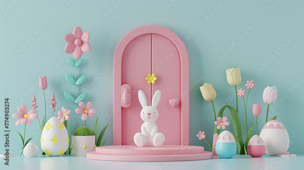 Wall mural Happy Easter Background