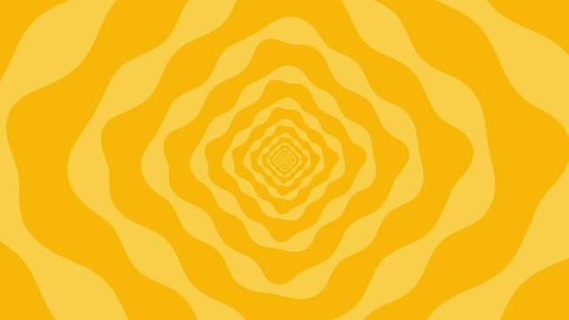 abstract square spiral yellow background