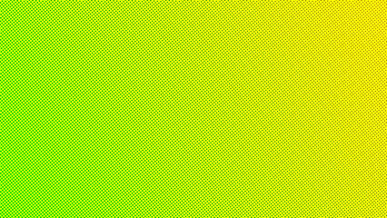 Neon yellow and green color halftone texture gradient background.