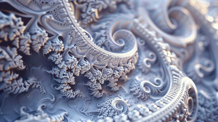 Intricate fractal patterns unfolding in a hypnotic display of mathematical beauty.