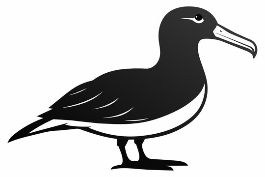 recommend clip art: albatross silhouette black vector illustration