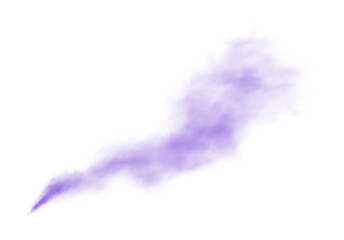 Purple fog in slow motion. Realistic atmospheric purole smoke. Red fume slowly floating rises up. PNG.
