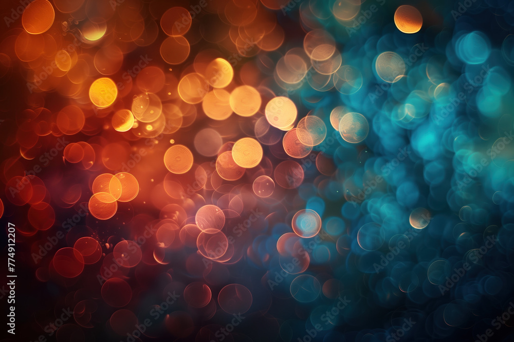 Poster abstract colorful background with lights and bokeh. background image. created with generative ai tec