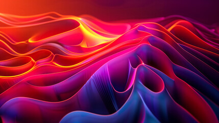Obraz premium Multiple group of abstract 3d lines flowing