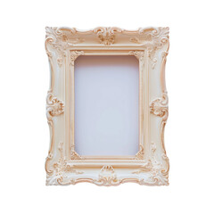 A close up of a picture frame with a Transparent Background