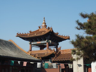 Obraz premium Dazhao Temple which was built in 1579 and it is the first Lama Temple built in Hohhot,Inner Monggol. OLYMPUS DIGITAL CAMERA