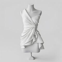 3D Wrap dress Mock-up