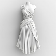 3D Wrap dress Mock up