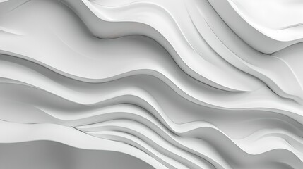 Abstract white waves texture for modern background design. Dynamic flowing lines in high resolution. Perfect for contemporary styles. AI
