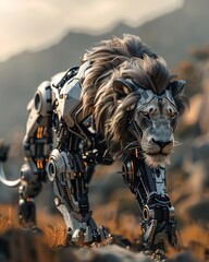 robot lion
