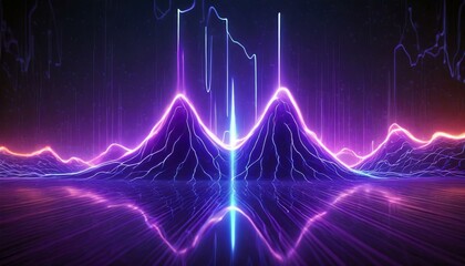 "Electric Pulse: Dynamic Digital Frequency Background"