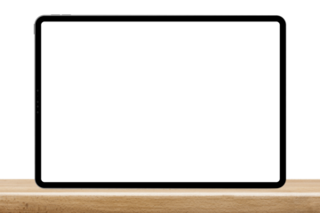 tablet is on the table