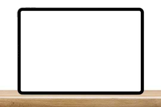 tablet is on the table