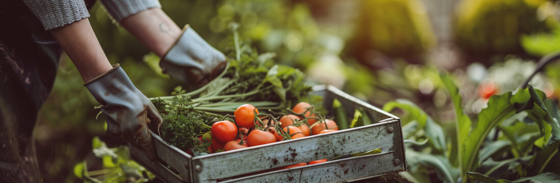 Harvest Bounty - Fresh Vegetables and Herbs -
Vegetable Market banner