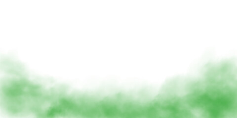 Green fog in slow motion. Realistic atmospheric green smoke. Red fume slowly floating rises up. PNG.  © Orange Sky