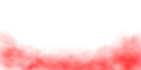 Red fog in slow motion. Realistic atmospheric red smoke. Red fume slowly floating rises up. PNG.
