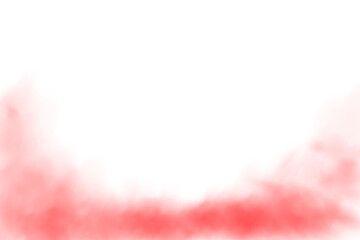 Red fog in slow motion. Realistic atmospheric red smoke. Red fume slowly floating rises up. PNG.
