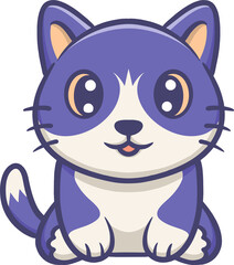 Cute Cat illustration cartoon color