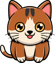 cute Cat illustration cartoon color