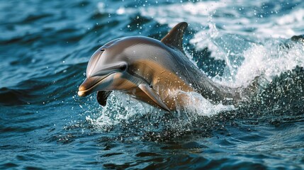 Fototapeta premium Dolphin Jumping Out of Water