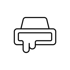 Chocolate outline icons, minimalist vector illustration ,simple transparent graphic element .Isolated on white background