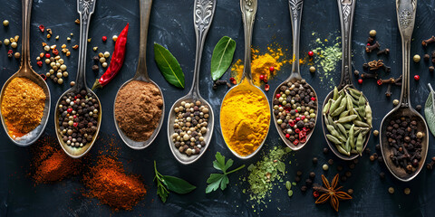 Spices and herbs for cooking