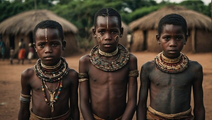 African tribe children