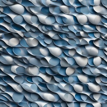 A pattern of repeating ovals and ellipses in shades of blue2