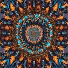 A digital kaleidoscope creating a symmetrical pattern of stars3