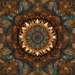 A digital kaleidoscope creating intricate symmetrical patterns2