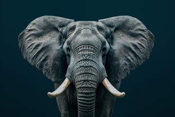an elephant with large ears