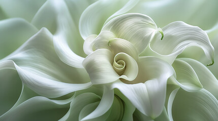 Green wavy background.