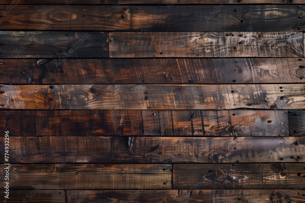 Poster old wooden background. created with generative ai technology.
