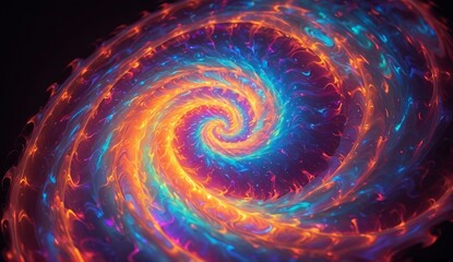 Colorful swirl vortex
